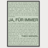 Songtext Poster 9 – Aluminiumrahmen Schwarz