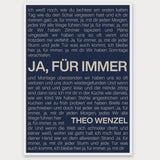 Songtext Poster 9 – Aluminiumrahmen Weiß