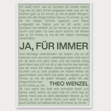 Songtext Poster 9 – Aluminiumrahmen Weiß