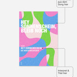 Personalisiertes Songzitat-Poster, Design 6 – Zitat, Interpret und Titel frei wählbar