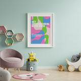 Personalisiertes Songzitat-Poster, Design 6 – an der Wand
