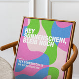 Personalisiertes Songzitat-Poster, Design 6 – Raumansicht