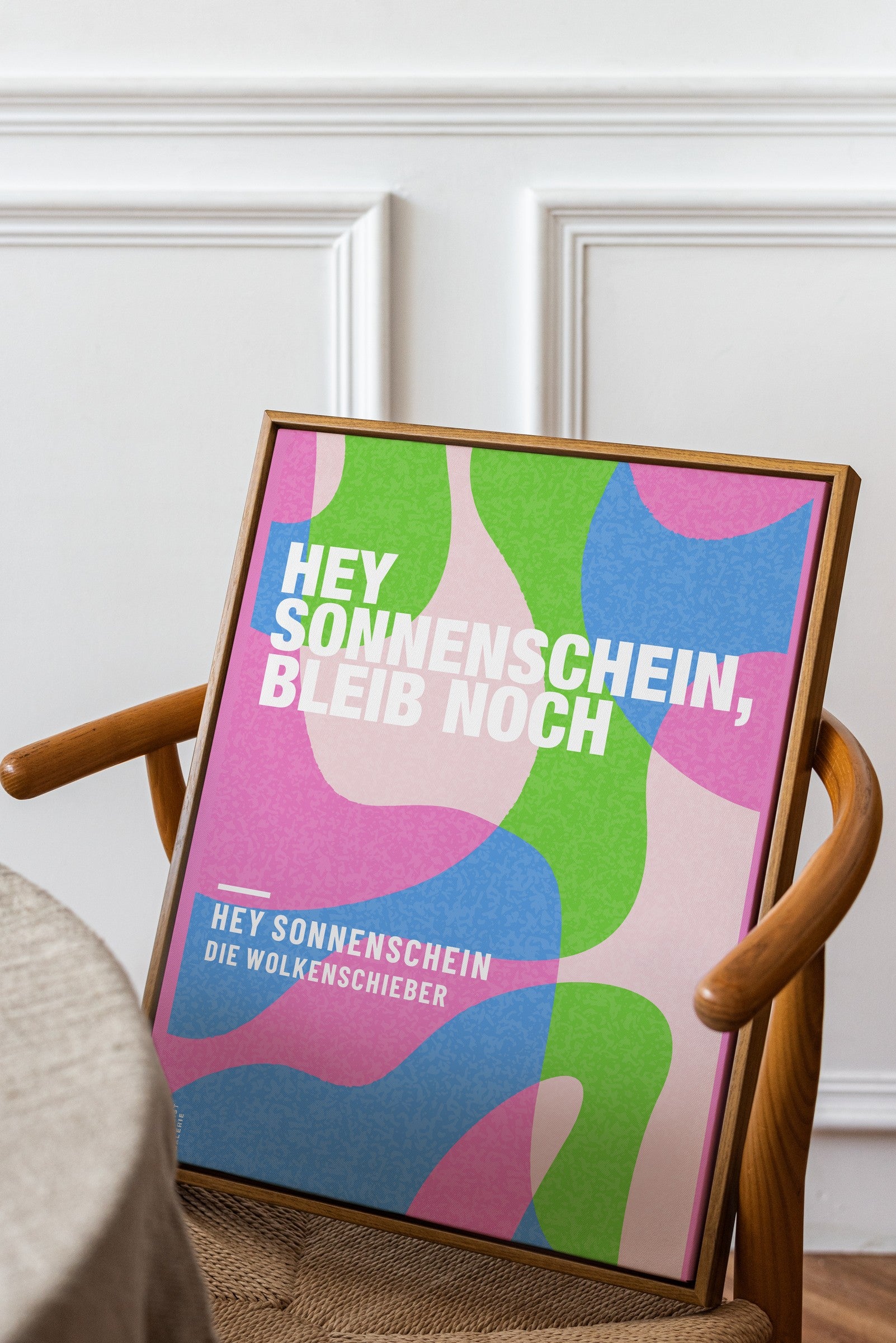 Personalisiertes Songzitat-Poster, Design 6 – Raumansicht