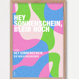 Personalisiertes Songzitat-Poster, Design 6 – Echtholzrahmen Natur