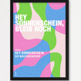 Personalisiertes Songzitat-Poster, Design 6 – Echtholzrahmen Schwarz
