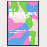 Personalisiertes Songzitat-Poster, Design 6 – Aluminiumrahmen Schwarz