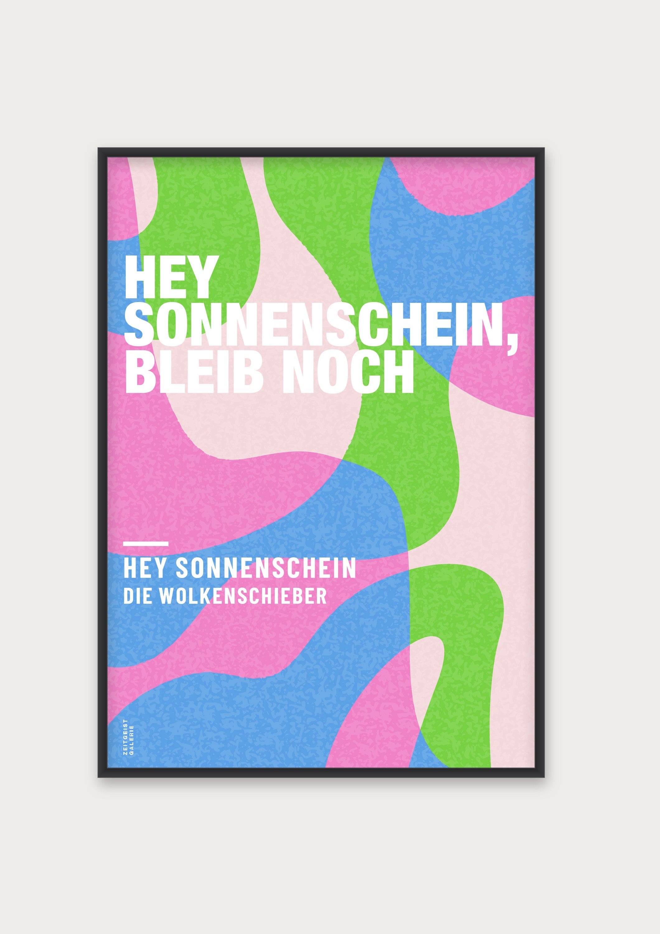 Personalisiertes Songzitat-Poster, Design 6 – Aluminiumrahmen Schwarz