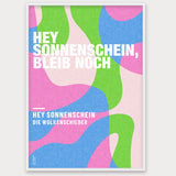 Personalisiertes Songzitat-Poster, Design 6 – Aluminiumrahmen Weiß