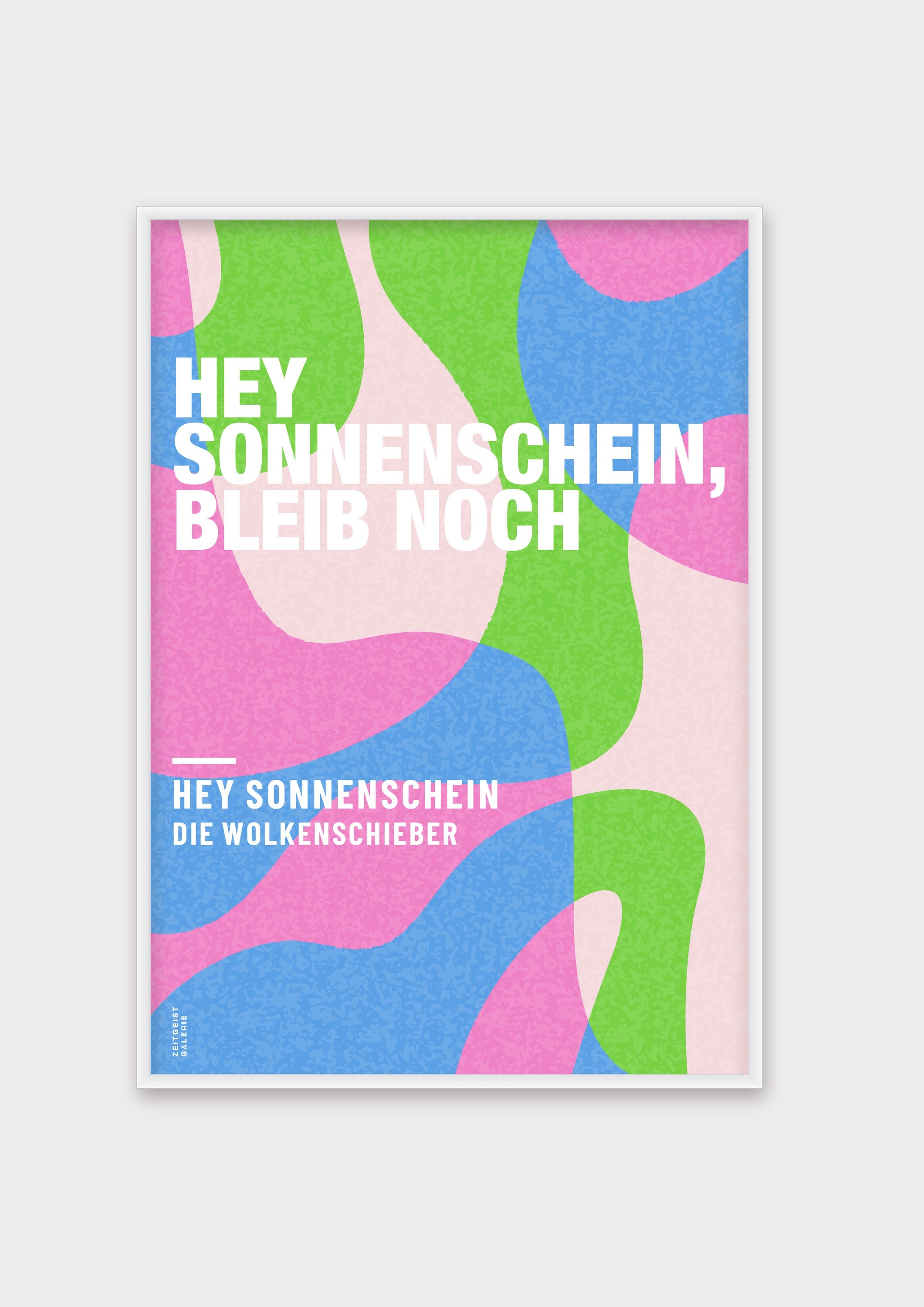 Personalisiertes Songzitat-Poster, Design 6 – Aluminiumrahmen Weiß