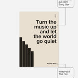 Songzitat Poster 8 – Felder frei wählbar