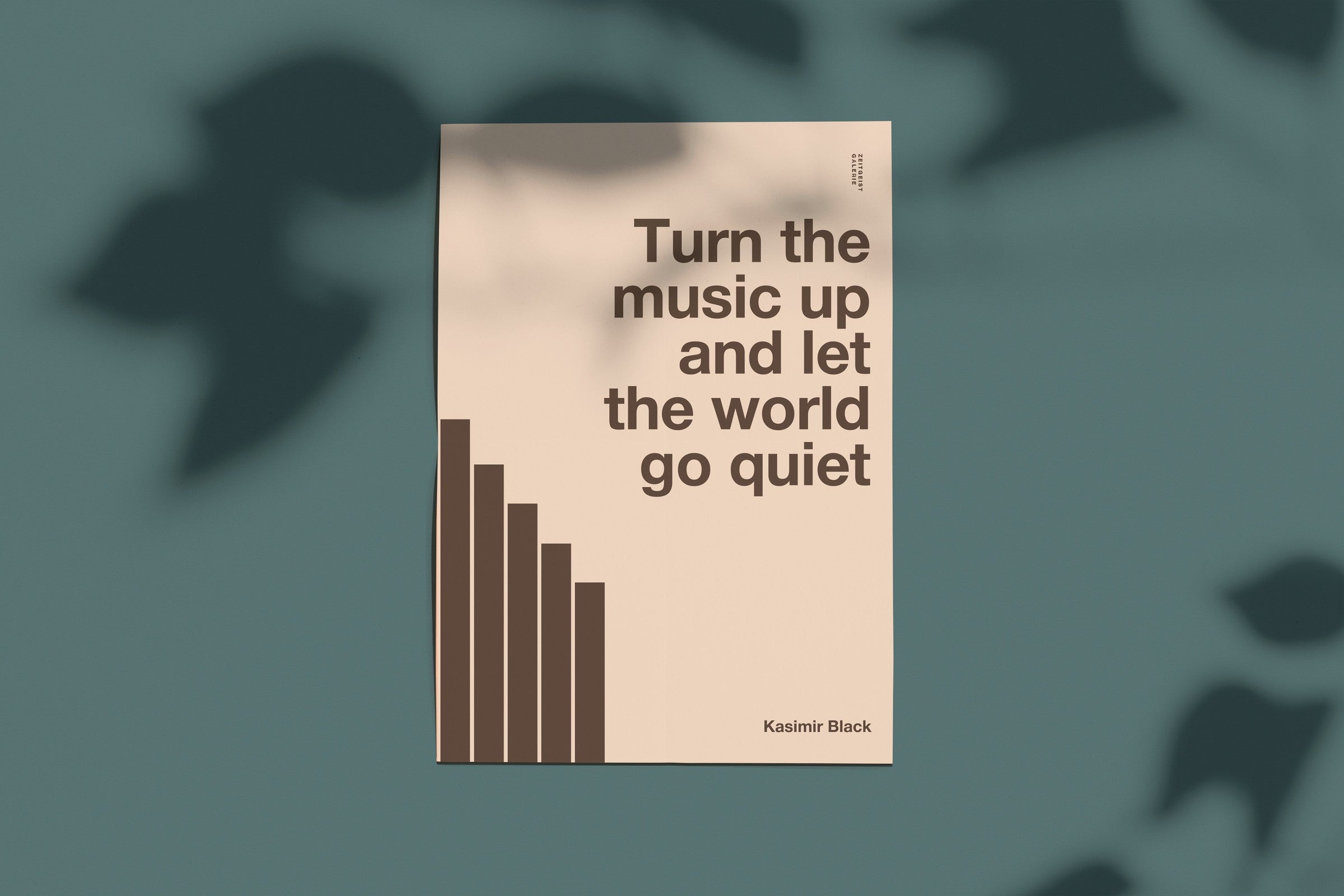 Songzitat Poster 8 – Raumansicht