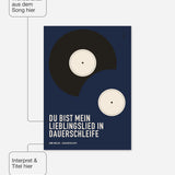 Songzitat Poster 9 – Felder frei wählbar