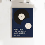 Songzitat Poster 9 – im Wohnzimmer