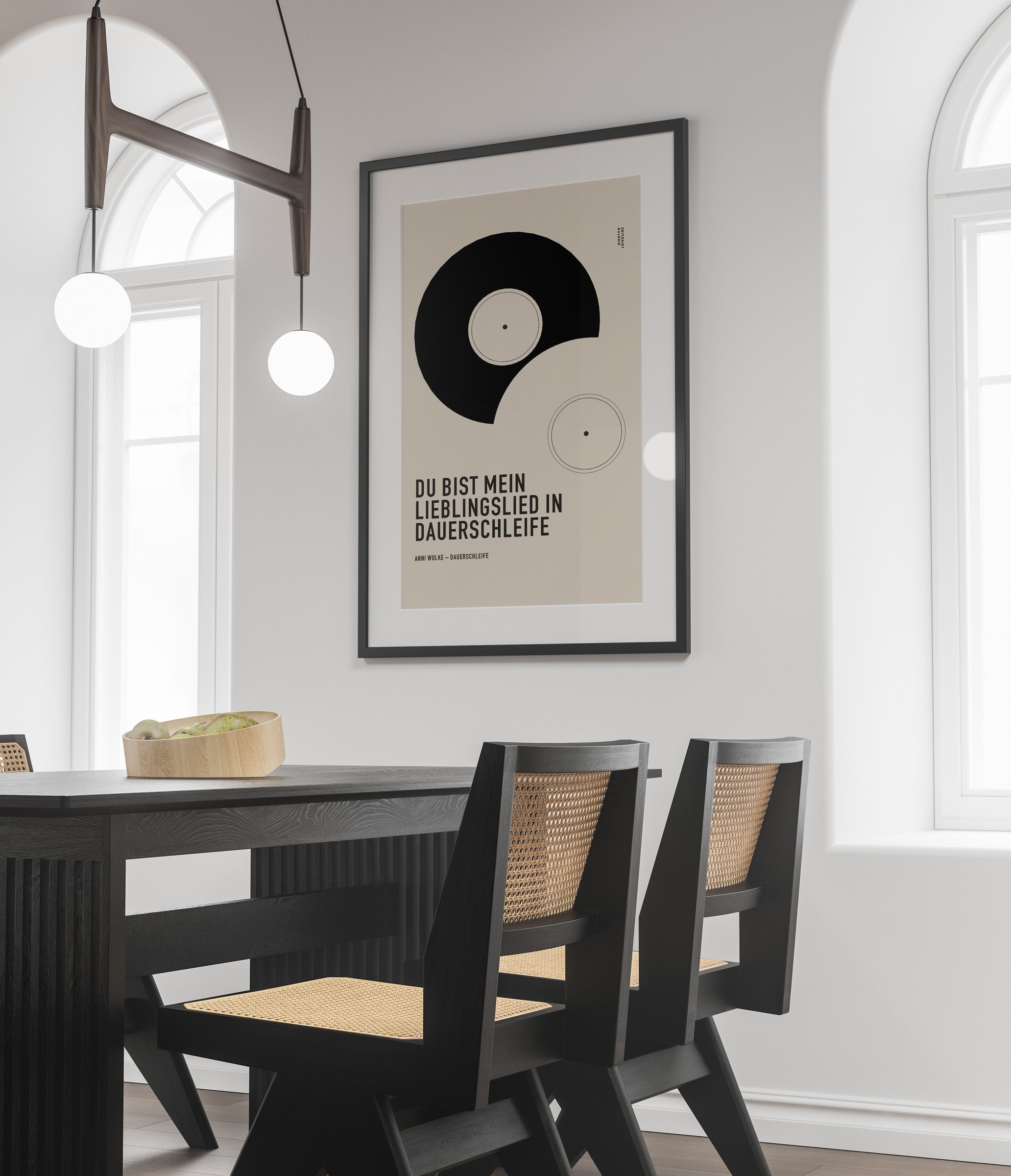 Songzitat Poster 9 – Raumansicht